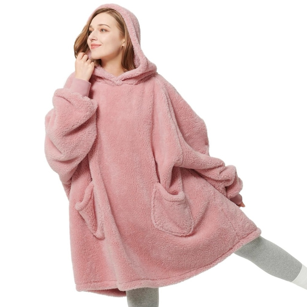 Bedsure Wearable Blanket Hoodie for Women, Warm Cozy Hoodie Blanket Sweatshirt